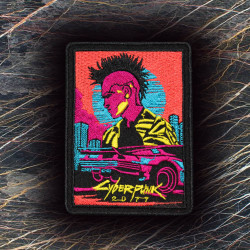CYBERPUNK 2077 Gaming Art Embroidered Iron-on / Velcro Patch